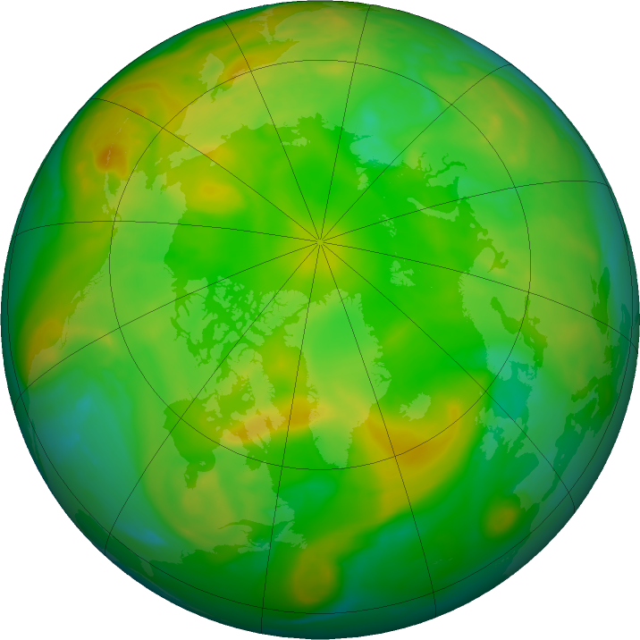 Arctic ozone map for 17 June 2022